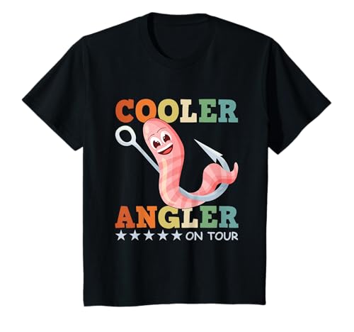 Kinder Angelzubehör Jungen Retro Regenwurm Coole Sachen Angler T-Shirt Kinder Angelzubehör Jungen Retro Regenwurm Coole Sachen Angler T-Shirt von Coole Sachen für Angler und Angelzubehör Jungen