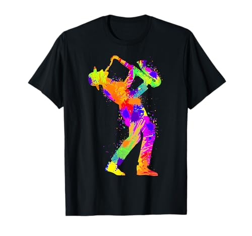 Saxophon Saxophonist Herren Kinder T-Shirt von Coole Saxophonisten & Jazz Musiker Geschenke