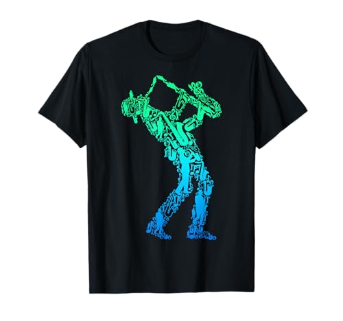 Saxophon Saxophonist Kinder Herren T-Shirt von Coole Saxophonisten & Jazz Musiker Geschenke