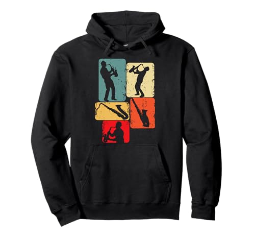 Saxophon Saxophonist Kinder Jungen Herren Pullover Hoodie von Coole Saxophonisten & Jazz Musiker Geschenke