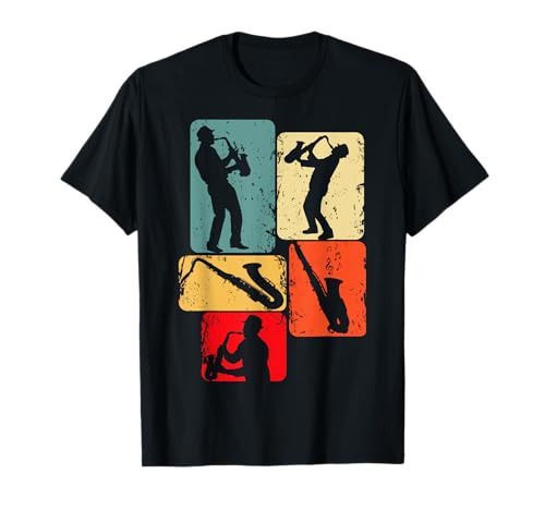 Saxophon Saxophonist Kinder Jungen Herren T-Shirt von Coole Saxophonisten & Jazz Musiker Geschenke