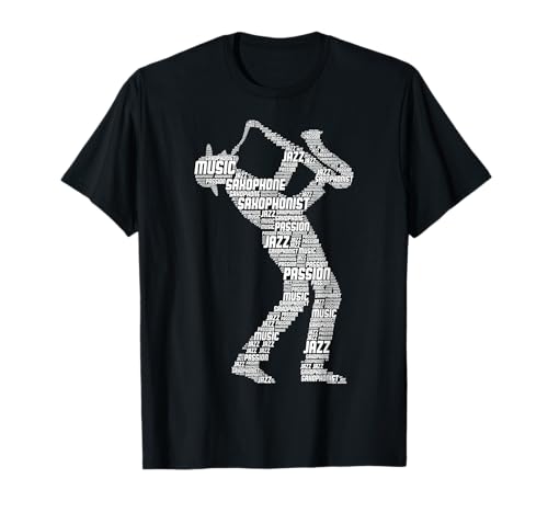 Saxophonist Saxophon Herren Kinder T-Shirt von Coole Saxophonisten & Jazz Musiker Geschenke
