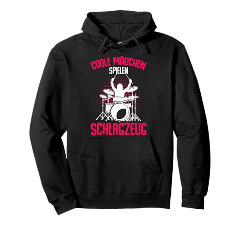 Coole Mädchen spielen Schlagzeug Schlagzeuger Kinder Drummer Pullover Hoodie von Coole Schlagzeugerinnen Geschenke