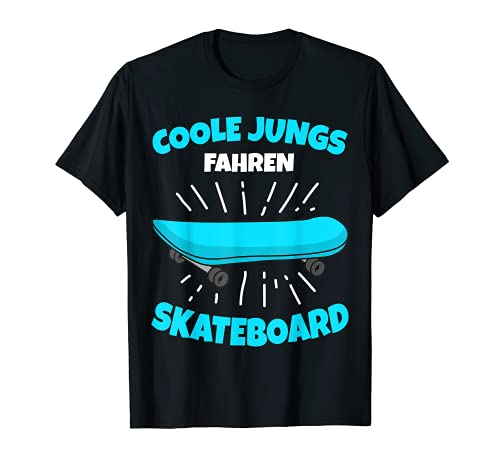 Coole Jungs fahren Skateboard Stunt Skater Jungen Kinder T-Shirt von Coole Skateboard & Skater Motiv Geschenkideen