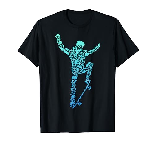 Skater Skateboard Stunt Skater Jungen Kinder T-Shirt von Coole Skateboard & Skater Motiv Geschenkideen