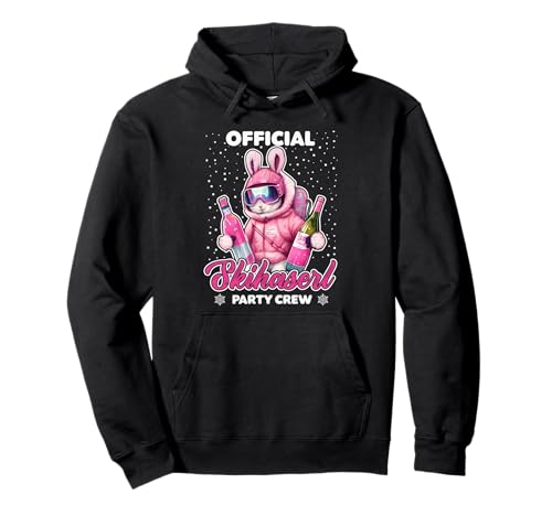 Skiing Official Skihaserl Party Crew Apres Ski Damen Pullover Hoodie von Coole Skifahren Apres Ski Wintersport Geschenke