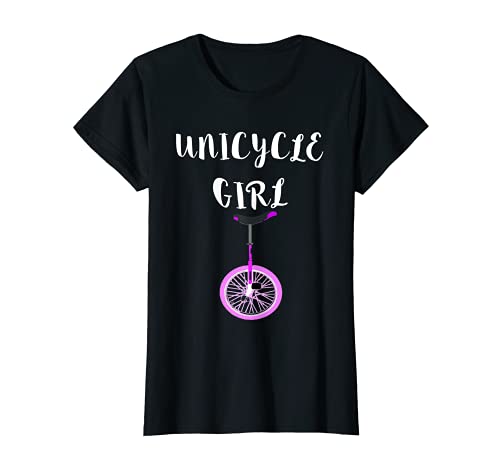 Unicycle Girl Einradfahrerin Einrad Zirkus T-Shirt Geschenke von Coole Unicycle Radsport Balance Geschenkideen