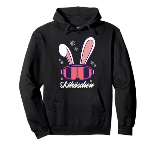 Skihäschen Skihaserl Skihase Skiurlaub Apres Ski Damen Pullover Hoodie von Coole Wintersport Apres Ski Geschenke Damen