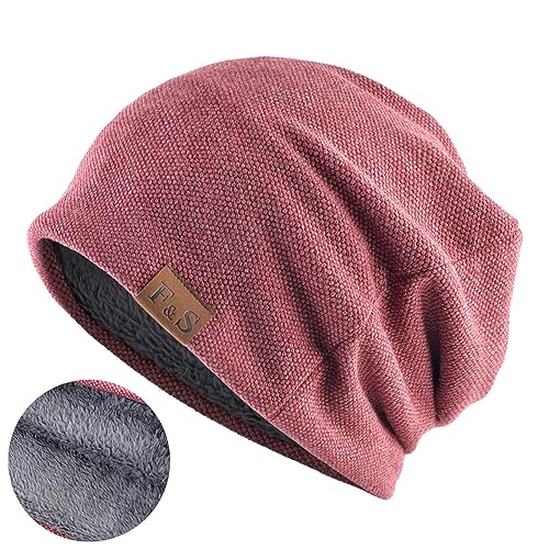 Cooleep Warme Mütze Beanie für Herren und Damen Winter Strickmützen mit Fleece Lining Unisex Slouch Beanie von Cooleep