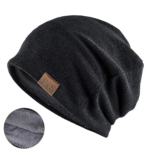 Cooleep Warme Mütze Beanie für Herren und Damen Winter Strickmützen mit Fleece Lining Unisex Slouch Beanie von Cooleep