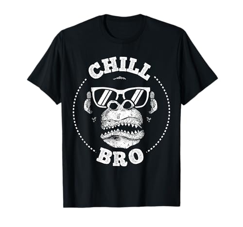 Cooler Affe - Chill Bro Monkey T-Shirt mit Cartoon-Affe und Sonnenbrille - Geschenkidee für Männer und Frauen - Schwarz, Kurzarm, Größe S Cooler Affe - Chill Bro Monkey T-Shirt mit Cartoon-Affe und Sonnenbrille - Geschenkidee für Männer und Frauen - Schwarz, Kurzarm, Größe S von Cooler Affe - Chill Bro Monkey Bekleidung