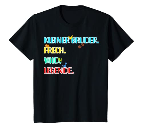 Kinder Kleiner Bruder Frech Wild Legende Dinosaurier Kinder Jungen T-Shirt Kinder Kleiner Bruder Frech Wild Legende Dinosaurier Kinder Jungen T-Shirt von Cooler Bruder Dinosaurier T-Rex Jungen Dino