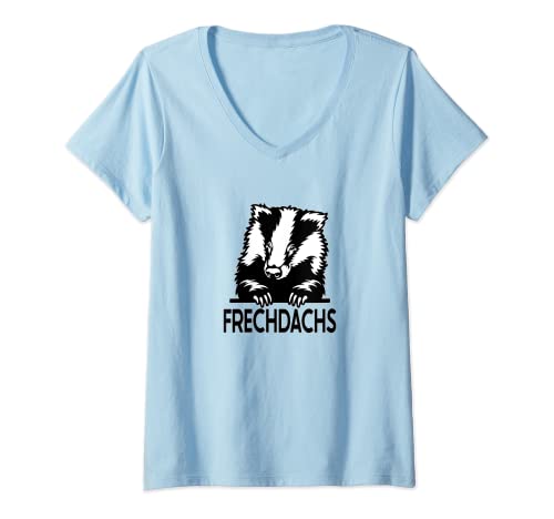 Damen Lustiger Frechdachs Sprüche freche witzige Leute T-Shirt mit V-Ausschnitt Damen Lustiger Frechdachs Sprüche freche witzige Leute T-Shirt mit V-Ausschnitt von Cooler Frechdachs - Kosename Kosewörter