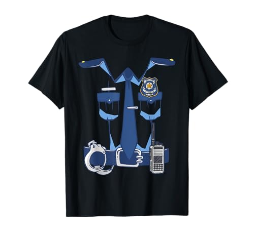 Polizist Uniform Kinder Karneval Handschellen Polizei T-Shirt Polizist Uniform Kinder Karneval Handschellen Polizei T-Shirt von Cooler Polizist Kinder Kostüm
