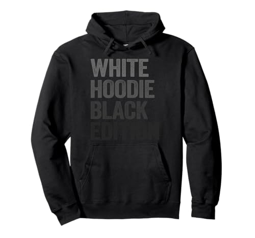 Cooler White Hoodie Black Edition - Unisex Hoodie - Schwarz - S - Sarkastisch - Pullover Hoodie für Erwachsene und Kinder (beide Geschlechter) von Cooler White Hoodie Black Edition