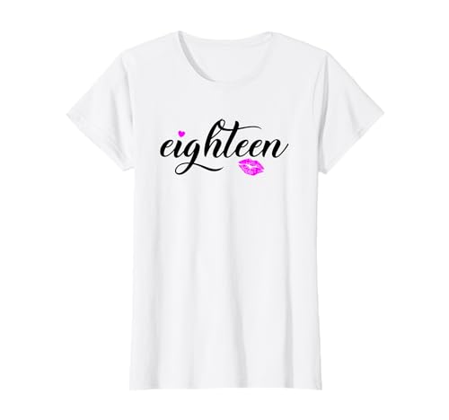 Süßes und schönes 18 Jahre Geburtstag Mädchen Eighteen 18er T-Shirt Süßes und schönes 18 Jahre Geburtstag Mädchen Eighteen 18er T-Shirt von Cooles Geschenk 18 Geburtstag Mädchen 18 Jahre