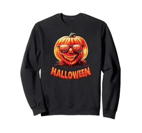 Lustiges Halloween Kostüm Kürbis Gesicht Herren Damen Sweatshirt Lustiges Halloween Kostüm Kürbis Gesicht Herren Damen Sweatshirt von Cooles Kostüm Halloween Blut Fasching Karneval