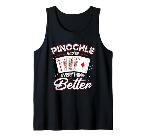 Pinochle Bash Design Männer Frauen - Karten Spieleabend Tank Top von Cooles Pinochle Karten Outfit