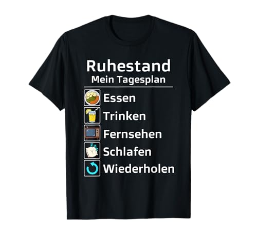 Rente Lustige Ruhestand Rentner Grafik Männer Frauen T-Shirt Rente Lustige Ruhestand Rentner Grafik Männer Frauen T-Shirt von Cooles Rentner Spruch