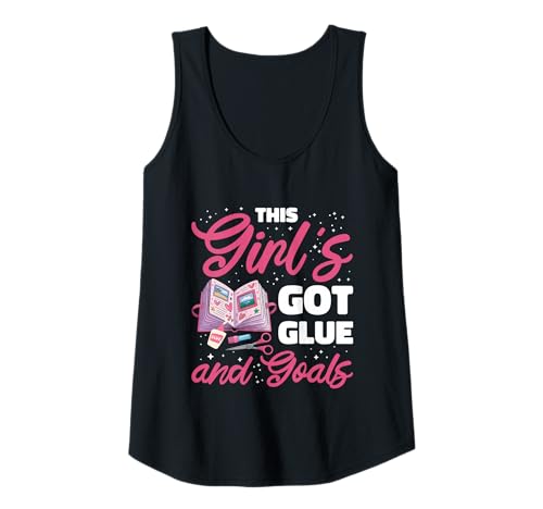 Damen Scrapbook Journal Papier Basteln Frauen Lustig Scrapbooking Tank Top Damen Scrapbook Journal Papier Basteln Frauen Lustig Scrapbooking Tank Top von Cooles Scrapbooker Mädchen Kleber Ziele
