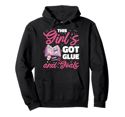 Scrapbook Journal Papier Basteln Frauen Lustig Scrapbooking Pullover Hoodie Scrapbook Journal Papier Basteln Frauen Lustig Scrapbooking Pullover Hoodie von Cooles Scrapbooker Mädchen Kleber Ziele