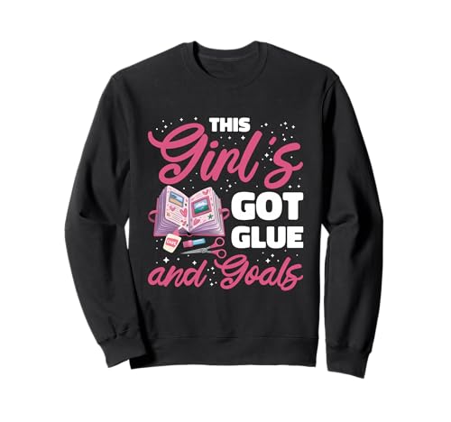 Scrapbook Journal Papier Basteln Frauen Lustig Scrapbooking Sweatshirt Scrapbook Journal Papier Basteln Frauen Lustig Scrapbooking Sweatshirt von Cooles Scrapbooker Mädchen Kleber Ziele