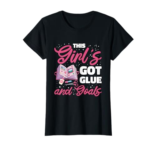 Scrapbook Journal Papier Basteln Frauen Lustig Scrapbooking T-Shirt Scrapbook Journal Papier Basteln Frauen Lustig Scrapbooking T-Shirt von Cooles Scrapbooker Mädchen Kleber Ziele