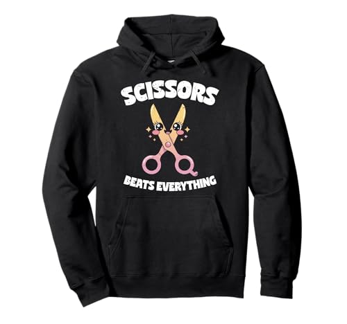 Schere Stein Papier Männer Frauen Kinder Kawaii Schere Pullover Hoodie von Cooles Spiel Apparel Für Schule Und Universität