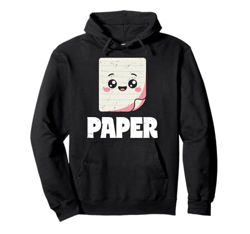 Schere Stein Papier Männer Frauen Kinder Papiercharakter Pullover Hoodie von Cooles Spiel Apparel Für Schule Und Universität