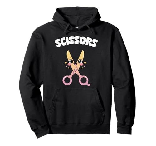 Schere Stein Papier Männer Frauen Kinder Scherencharakter Pullover Hoodie von Cooles Spiel Apparel Für Schule Und Universität