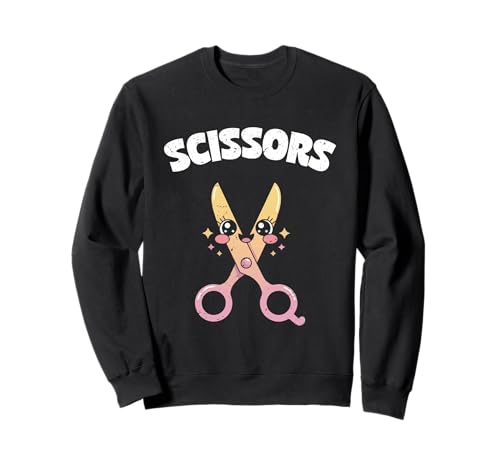 Schere Stein Papier Männer Frauen Kinder Scherencharakter Sweatshirt von Cooles Spiel Apparel Für Schule Und Universität