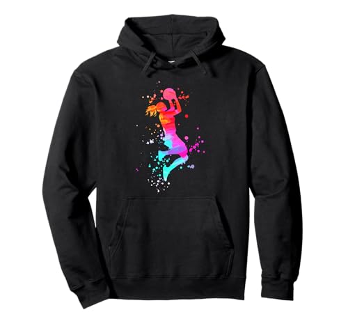 Basketballerin Wasserfarbe Basketball Mädchen Damen Kinder Pullover Hoodie Basketballerin Wasserfarbe Basketball Mädchen Damen Kinder Pullover Hoodie von Cooles Wasserfarbe Basketball Frauen Geschenke