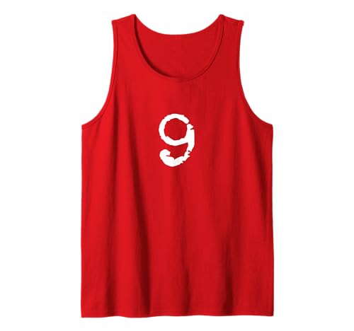 T-Shirt Nummer 9, leuchtende Farben, für Kinder und Erwachsene Tank Top von Coolest Number Tees