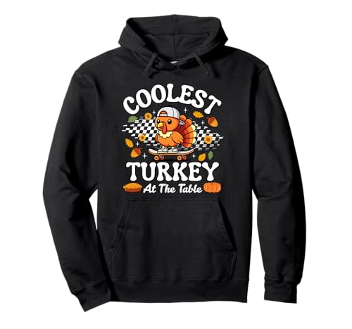 Thanksgiving Coolest Turkey at Table Boys Girls Kids Pullover Hoodie Thanksgiving Coolest Turkey at Table Boys Girls Kids Pullover Hoodie von Coolest Turkey At The Table Funny Thanksgiving Tee