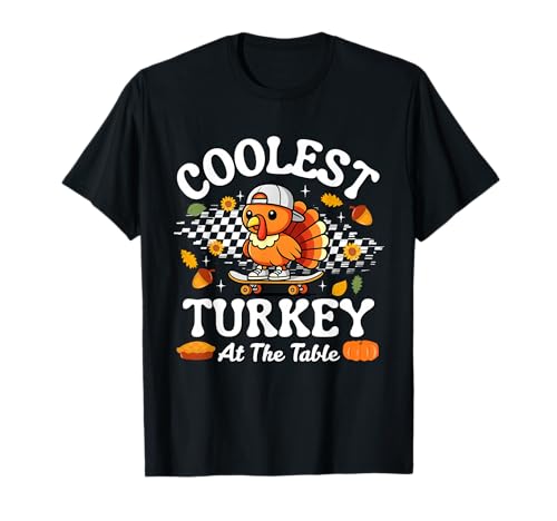 Thanksgiving Coolest Turkey at Table Boys Girls Kids T-Shirt Thanksgiving Coolest Turkey at Table Boys Girls Kids T-Shirt von Coolest Turkey At The Table Funny Thanksgiving Tee