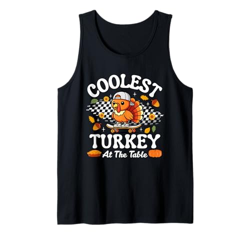 Thanksgiving Coolest Turkey at Table Boys Girls Kids Tank Top Thanksgiving Coolest Turkey at Table Boys Girls Kids Tank Top von Coolest Turkey At The Table Funny Thanksgiving Tee