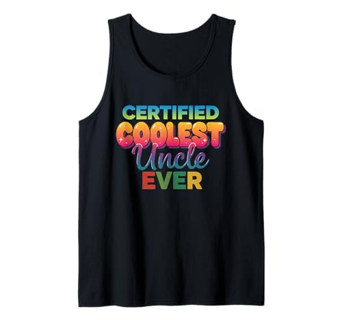 Herren Zertifiziertes coolstes Uncle Ever T-Shirt im Vintage-Retro-Design Tank Top Herren Zertifiziertes coolstes Uncle Ever T-Shirt im Vintage-Retro-Design Tank Top von Coolest Uncle Ever Merch
