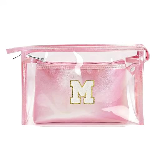 rsonalisierte Transparent Kosmetiktasche, Rosa Kulturbeutel, Reise Wasserdicht Kulturbeutel, Geburtstagsgeschenke Für Mädchen, Frauen Mütter Beste Freundinnen Und Brautjungfern, Buchstaben M rsonalisierte Transparent Kosmetiktasche, Rosa Kulturbeutel, Reise Wasserdicht Kulturbeutel, Geburtstagsgeschenke Für Mädchen, Frauen Mütter Beste Freundinnen Und Brautjungfern, Buchstaben M von Coolgaga