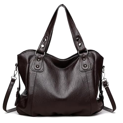 Coolives Damen Schultertasche Shopper Große Handtasche Henkeltasche Damenhandtasche aus PU-Leder Tasche Hobo Damentasche Umhängetasche Taschen für Frauen Mutter Dunkelbraun Coolives Damen Schultertasche Shopper Große Handtasche Henkeltasche Damenhandtasche aus PU-Leder Tasche Hobo Damentasche Umhängetasche Taschen für Frauen Mutter Dunkelbraun von Coolives