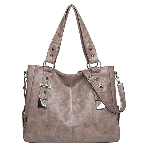 Coolives Damen Schultertasche Shopper Handtasche Damenhandtasche Hobo Henkeltasche aus PU-Leder Tasche Damentasche Umhängetasche Tote Taschen für Frauen Mutter Kamel von Coolives