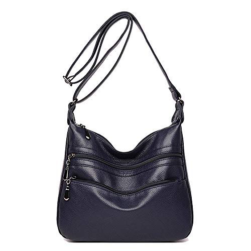 Coolives Damen Umhängetasche Casual Schultertasche Messenger Tasche Blau EINWEG von Coolives