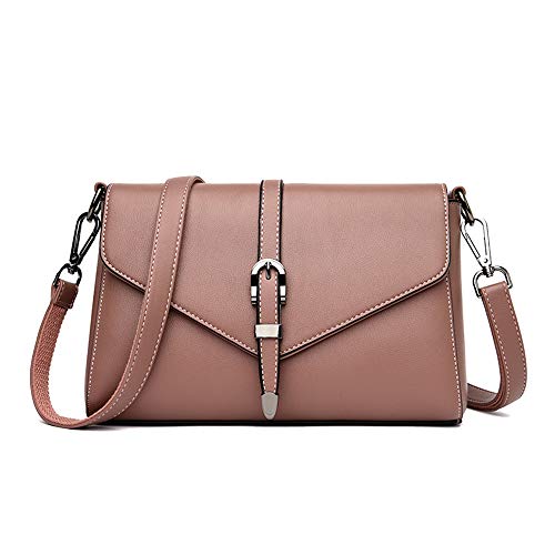 Coolives Damen Umhängetasche aus PU-Leder Kleine Schultertasche Elegant Handtasche Tasche für Dame Rosa EINWEG von Coolives