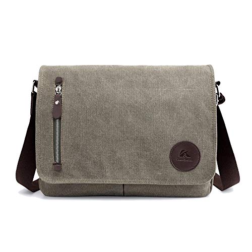 Coolives Herren Laptop Tasche Casual Schultertasche Umhängetasche Crossbodytasche Grün EINWEG von Coolives