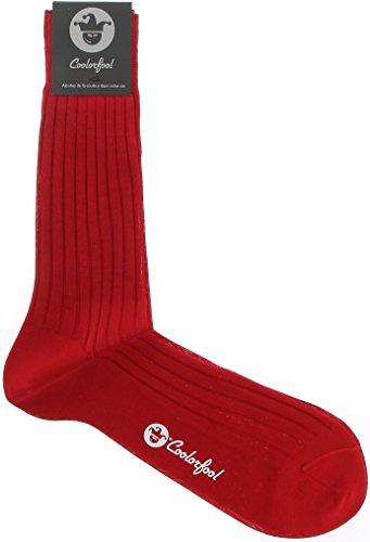 Coolorfool Gemischte Socken Luxus Baumwollgarn - feine 100% Baumwolle zum halben Preis verkauft rot T41/42 von Coolorfool