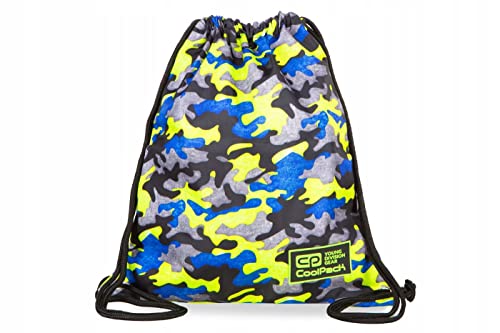 Coolpack B74094, Turnbeutel SPRINT LINE CAMO FUSION YELLOW, Multicolor von CoolPack