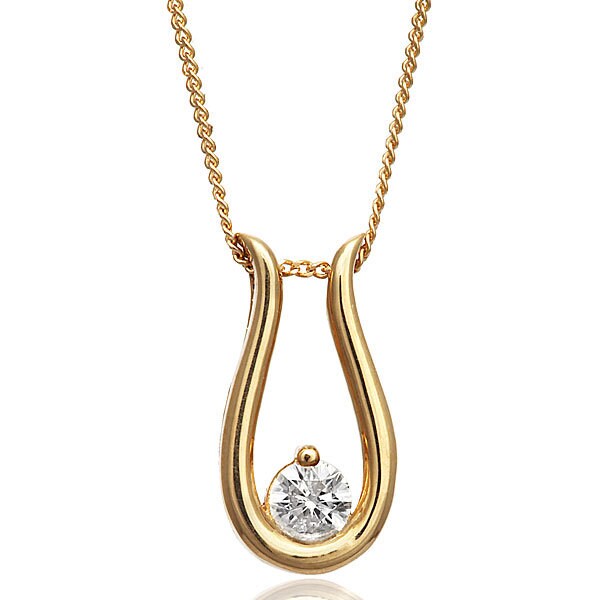 18 Karat Gelbgold-Diamantkette, Diamant Im Hufeisenstil, Runder Brillantschliff 0, 11 Karat, Uk-Markenzeichen, Handgemacht, Kette 18 Karat Gelbgold-Diamantkette, Diamant Im Hufeisenstil, Runder Brillantschliff 0, 11 Karat, Uk-Markenzeichen, Handgemacht, Kette von Coolrocksjewellery