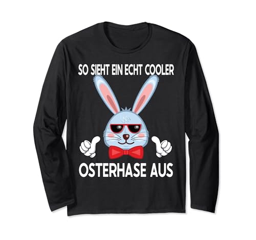 Oster Hase Ostergeschenk Damen & Herren Kinder Oster Langarmshirt von Coolster Osterhase Frohe Ostern Kostüm Mädchen