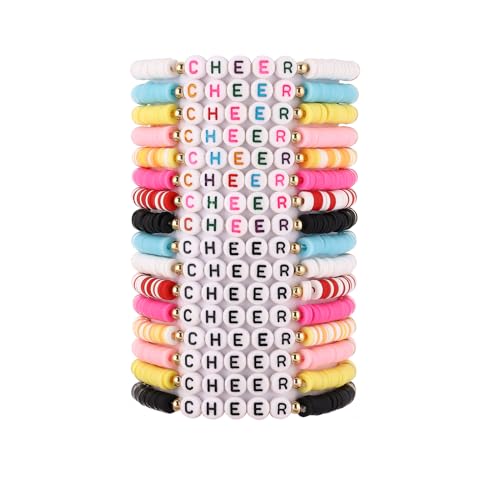Cooluckday Cheer Gifts Bulk for Team Cheer Armbänder Big SiS Armband-Set Ankündigung Schmuck 4. Juli Armbänder Stapelbar Ton Y2k Freundschaftsarmbänder, 7.1 inches, Sterling-Silber, Alexandrit Cooluckday Cheer Gifts Bulk for Team Cheer Armbänder Big SiS Armband-Set Ankündigung Schmuck 4. Juli Armbänder Stapelbar Ton Y2k Freundschaftsarmbänder, 7.1 inches, Sterling-Silber, Alexandrit von Cooluckday