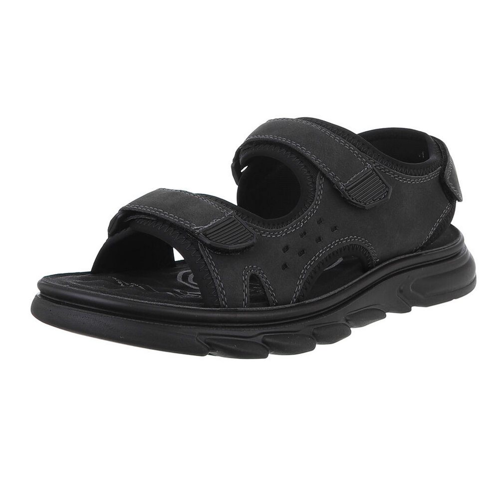 Coolwalk Bequeme Herrensandalen mit Klettverschluss für den Sommer Sandale (89543993) Flach Sandalen in Schwarz von Coolwalk