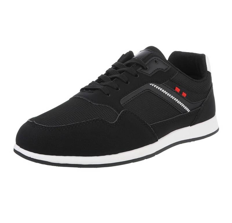 Coolwalk Herren Low-Top Freizeit Sneaker (88843902) Flach Sneakers in Schwarz von Coolwalk